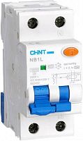 Автомат дифференциального тока АВДТ CHINT NB1L 2п (1п+N) 20А 30мА 10кА C тип AC картинка